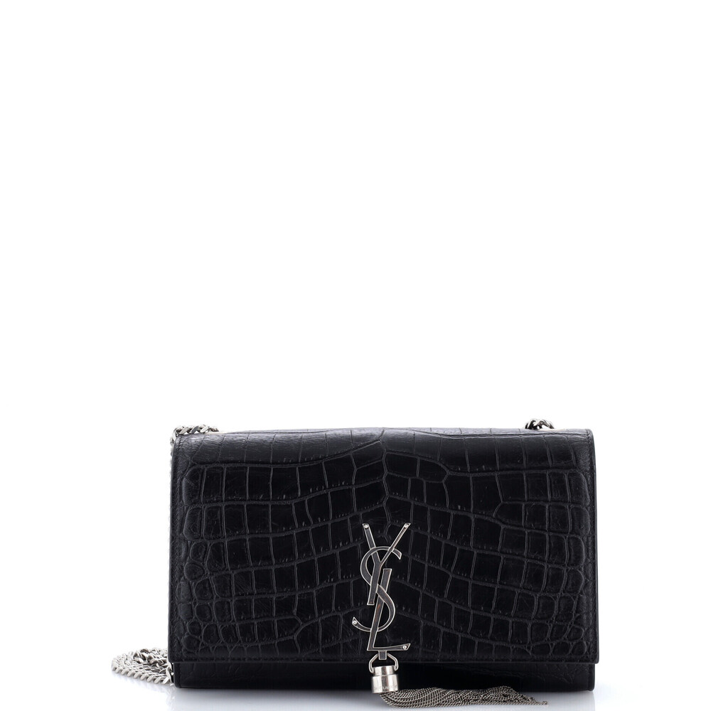 Saint Laurent Medium Classic Monogram Tassel Crossbody Bag